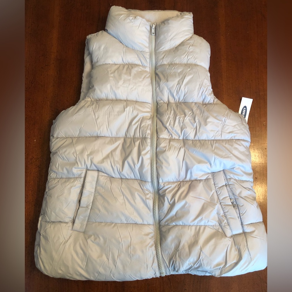 Old Navy Gray Puffer Vest